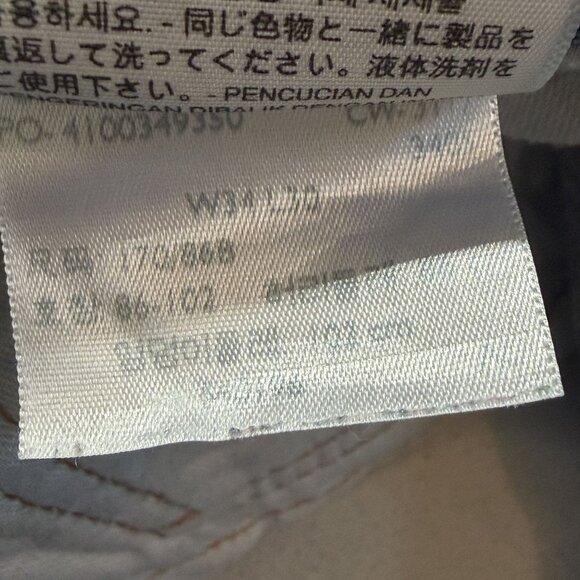 Levis 505 Mens Straight Leg Jeans W34 L30 Medium Wash Denim Regular Fit - Picture 11 of 12